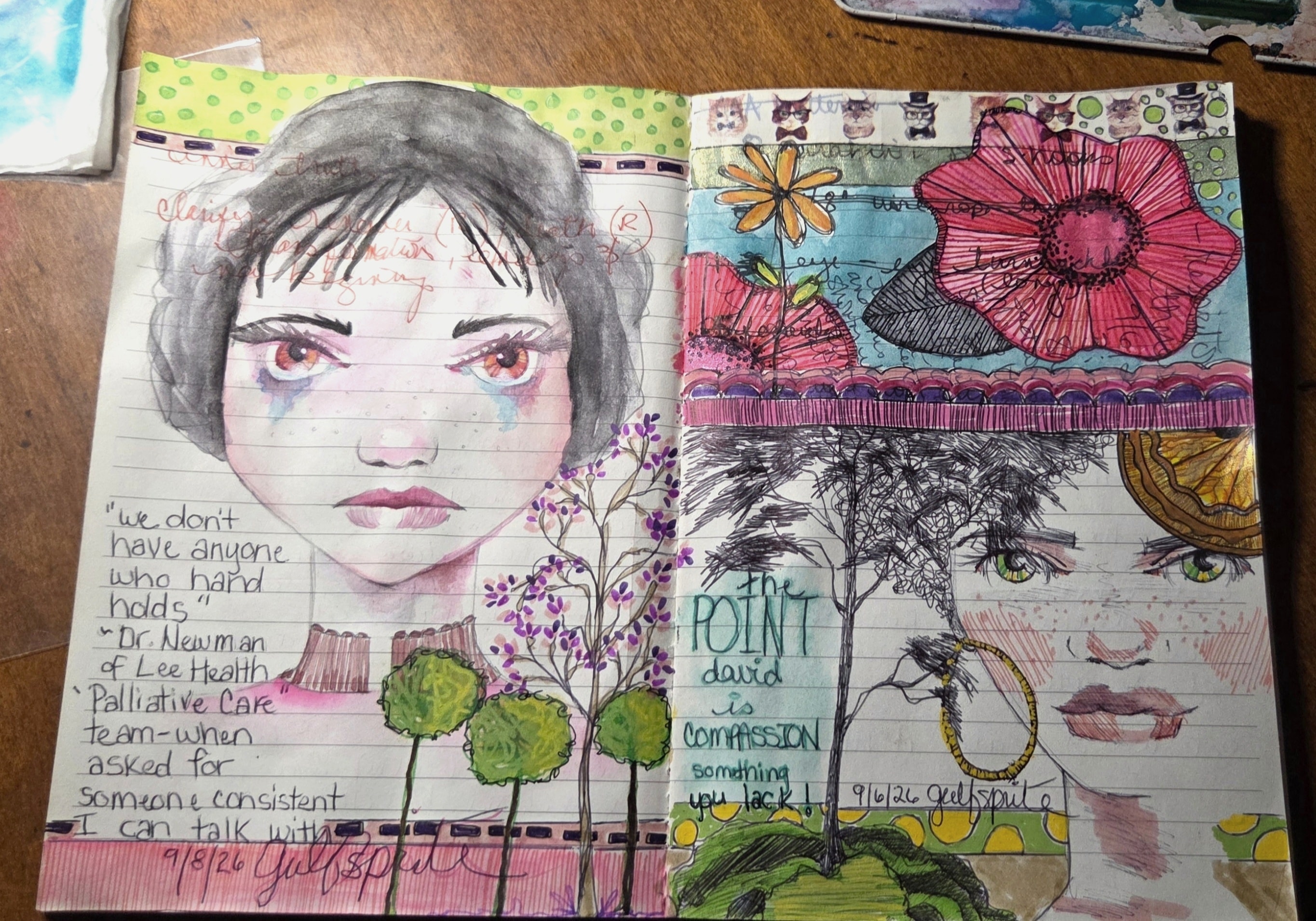 Mixed media collage artwork